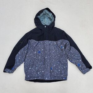 Ripzone Black and Gray Hooded Snow Jacket